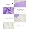 Haloumoning Girls Striped Color Block Sweatshirts Kids Tie Dye Crewneck Long Sleeve Pullover Tops 4-15 Years(C-purple)
