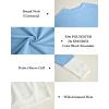 Haloumoning Girls Striped Color Block Sweatshirts Kids Tie Dye Crewneck Long Sleeve Pullover Tops 4-15 Years(C-sky Blue)