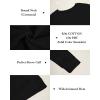 Haloumoning Girls Striped Color Block Sweatshirts Kids Tie Dye Crewneck Long Sleeve Pullover Tops 4-15 Years(D-black)