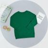 Haloumoning Girls Striped Color Block Sweatshirts Kids Tie Dye Crewneck Long Sleeve Pullover Tops 4-15 Years(D-green)