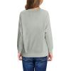 Haloumoning Girls Striped Color Block Sweatshirts Kids Tie Dye Crewneck Long Sleeve Pullover Tops 4-15 Years(D-grey)