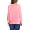 Haloumoning Girls Striped Color Block Sweatshirts Kids Tie Dye Crewneck Long Sleeve Pullover Tops 4-15 Years(D-pink)