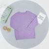 Haloumoning Girls Striped Color Block Sweatshirts Kids Tie Dye Crewneck Long Sleeve Pullover Tops 4-15 Years(D-purple)