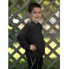 Haloumoning Toddler Boys Hoodie Baby Kids Long Sleeve Solid Hooded Sweatshirt 3-10 Years(Black)