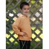 Haloumoning Toddler Boys Hoodie Baby Kids Long Sleeve Solid Hooded Sweatshirt 3-10 Years(Brown)