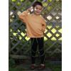 Haloumoning Toddler Boys Hoodie Baby Kids Long Sleeve Solid Hooded Sweatshirt 3-10 Years(Brown)