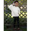 Haloumoning Toddler Boys Hoodie Baby Kids Long Sleeve Solid Hooded Sweatshirt 3-10 Years(White)