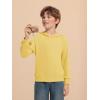 Haloumoning Toddler Boys Hoodie Baby Kids Long Sleeve Solid Hooded Sweatshirt 3-10 Years(Yellow)