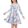 Floral-blue Purple