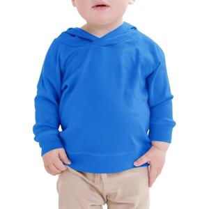 Haloumoning Toddler Boys Hoodie Baby Kids Long Sleeve Solid Hooded Sweatshirt 3-10 Years(Dark Blue)