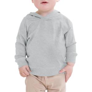 Haloumoning Toddler Boys Hoodie Baby Kids Long Sleeve Solid Hooded Sweatshirt 3-10 Years(Grey)