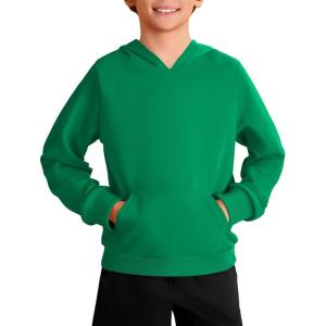 Haloumoning Boys Fashion Hoodies Kids Long Sleeve Hooded Sweatshirts with Kangaroo Pocket 5-14 Years(Green)