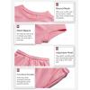 Haloumoning Girls 2 Piece Outfits Short Sleeve T Shirt and Drawstring Shorts Summer Clothing Sets(Pink)