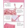 Haloumoning Girls One Piece Swimsuits Kids Bathing Suits Ruffle Bow Floral Beach Swimwear with Skirt 5-14 Years