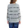 Haloumoning Girls Striped Color Block Sweatshirts Kids Tie Dye Crewneck Long Sleeve Pullover Tops 4-15 Years(A-grey)