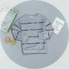 Haloumoning Girls Striped Color Block Sweatshirts Kids Tie Dye Crewneck Long Sleeve Pullover Tops 4-15 Years(A-grey)