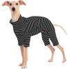 Dog Sweaters for Small Dogs Girls Boys, Striped Pet Sweaters for Fall Winter Dog Clothes, Turtleneck Pullover Knitwear for Small Medium Large Dogs(Black)