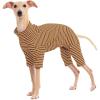 Dog Sweaters for Small Dogs Girls Boys, Striped Pet Sweaters for Fall Winter Dog Clothes, Turtleneck Pullover Knitwear for Small Medium Large Dogs(Brown)