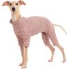 Dog Sweaters for Small Dogs Girls Boys, Striped Pet Sweaters for Fall Winter Dog Clothes, Turtleneck Pullover Knitwear for Small Medium Large Dogs(Light Pink)