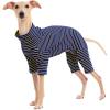 Dog Sweaters for Small Dogs Girls Boys, Striped Pet Sweaters for Fall Winter Dog Clothes, Turtleneck Pullover Knitwear for Small Medium Large Dogs(Navy)
