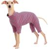 Dog Sweaters for Small Dogs Girls Boys, Striped Pet Sweaters for Fall Winter Dog Clothes, Turtleneck Pullover Knitwear for Small Medium Large Dogs(Pink)