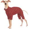 Dog Sweaters for Small Dogs Girls Boys, Striped Pet Sweaters for Fall Winter Dog Clothes, Turtleneck Pullover Knitwear for Small Medium Large Dogs(Red)