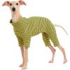 Dog Sweaters for Small Dogs Girls Boys, Striped Pet Sweaters for Fall Winter Dog Clothes, Turtleneck Pullover Knitwear for Small Medium Large Dogs(Yellow)
