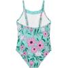 Toddler Baby Girl One Piece Swimsuit Little Kids Cute Floral Adjustable Strap Bathing Suit Swimwear 9M-8Y(Mint Green)
