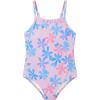 Toddler Baby Girl One Piece Swimsuit Little Kids Cute Floral Adjustable Strap Bathing Suit Swimwear 9M-8Y(Light Pink)
