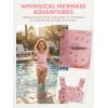 Haloumoning Girls One Piece Swimsuit Kids Cutout Ruffle Adjustable Straps Bathing Suit Beach Swimwear 5-14Y(Light Pink)