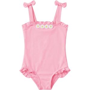 Haloumoning Toddler Baby Girls One Pieces Swimsuit Kids Floral Swimwear Summer Beach Bathing Suit 9M-8Y(Pink)