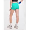 Haloumoning Girls Athletic Shorts Kids High Waist Biker Dance Gymnastics Shorts Comfy Yoga Active Shorts 5-14 Years(Green)