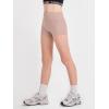 Haloumoning Girls Athletic Shorts Kids High Waist Biker Dance Gymnastics Shorts Comfy Yoga Active Shorts 5-14 Years(Pink)