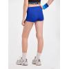 Haloumoning Girls Athletic Shorts Kids High Waist Biker Dance Gymnastics Shorts Comfy Yoga Active Shorts 5-14 Years(Royal Blue)