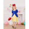 Haloumoning Toddler Baby Girl Tutu Dress Little Kids Cute Short Sleeve Ruffle Party Dresses 9M-8Y(Royal Blue)