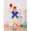 Haloumoning Toddler Baby Girl Tutu Dress Little Kids Cute Short Sleeve Ruffle Party Dresses 9M-8Y(Royal Blue)