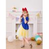 Haloumoning Toddler Baby Girl Tutu Dress Little Kids Cute Short Sleeve Ruffle Party Dresses 9M-8Y(Royal Blue)
