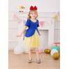 Haloumoning Toddler Baby Girl Tutu Dress Little Kids Cute Short Sleeve Ruffle Party Dresses 9M-8Y(Royal Blue)