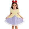 Haloumoning Toddler Baby Girl Tutu Dress Little Kids Cute Short Sleeve Ruffle Party Dresses 9M-8Y(Light Purple)