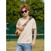 Boys Oversized T Shirts Kids Casual Crewneck Drop Shoulder Summer Basic Tees Tops 5-14 Years(Beige)