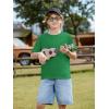Boys Oversized T Shirts Kids Casual Crewneck Drop Shoulder Summer Basic Tees Tops 5-14 Years(Green)