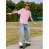Boys Oversized T Shirts Kids Casual Crewneck Drop Shoulder Summer Basic Tees Tops 5-14 Years(Pink)