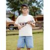 Boys Oversized T Shirts Kids Casual Crewneck Drop Shoulder Summer Basic Tees Tops 5-14 Years(White)