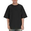 Boys Oversized T Shirts Kids Casual Crewneck Drop Shoulder Summer Basic Tees Tops 5-14 Years(Black)
