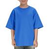 Boys Oversized T Shirts Kids Casual Crewneck Drop Shoulder Summer Basic Tees Tops 5-14 Years(Royal Blue)