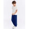 Haloumoning Boys Dress Pants Kids High Waisted Wide Leg Uniform Pants Casual Trousers with Pockets 5-14 Years(Royal Blue)
