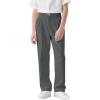 Haloumoning Boys Dress Pants Kids High Waisted Wide Leg Uniform Pants Casual Trousers with Pockets 5-14 Years(Gray)