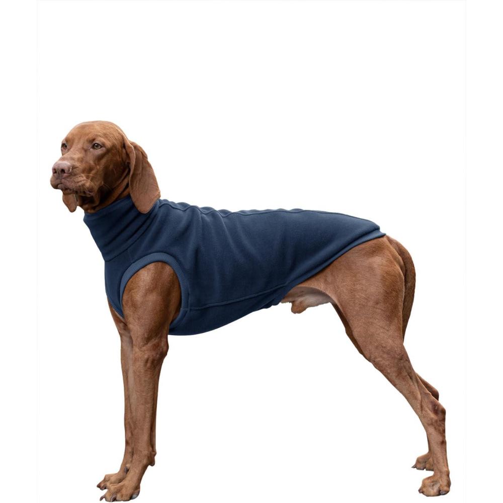image:imageHaloumoning Fleece Dog Sweater Turtleneck Pullover Sweatshirt Pet Winter Warm ClothesNavy Blue