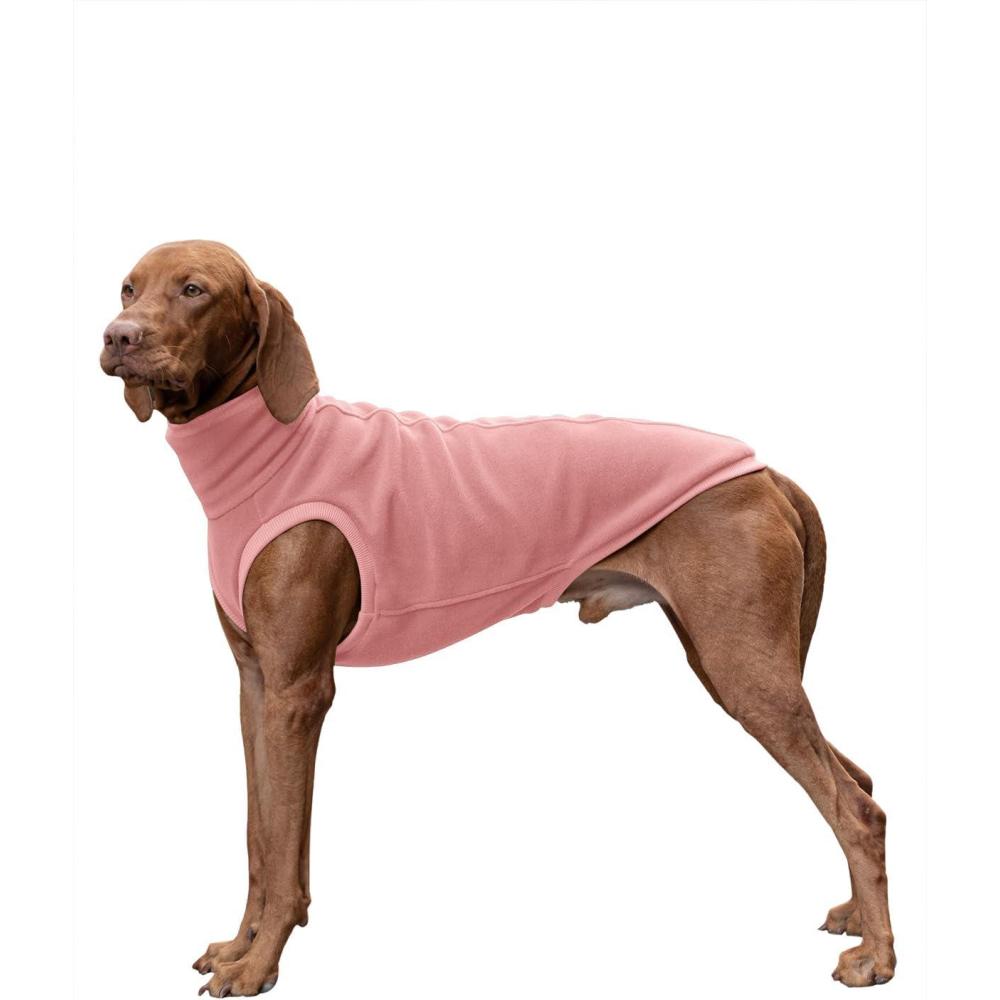 image:imageHaloumoning Fleece Dog Sweater Turtleneck Pullover Sweatshirt Pet Winter Warm ClothesPink