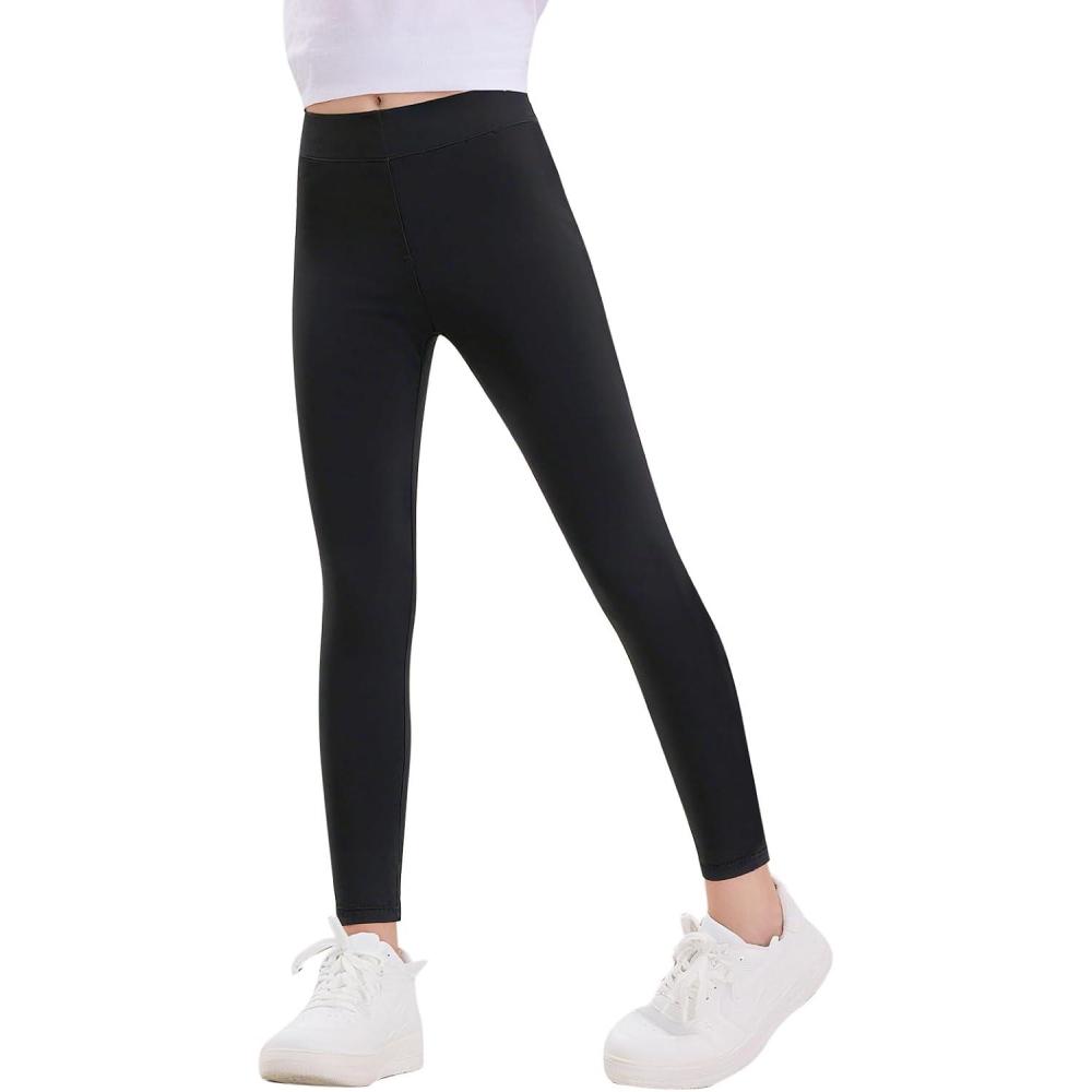 image:imageHaloumoning Kids Girls Striped Leggings Toddler Cute Elastic Waist Printed Pants 310 YearsBlack